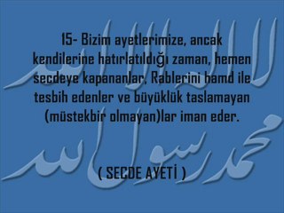 Çok Etkileyici Secde Suresi ( Secde Ayeti )