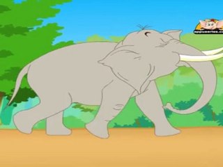 An Elephant Walks with Lyrics - Nursery Rhyme‬