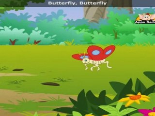 Butterfly Flutter with Lyrics - Nursery Rhyme‬