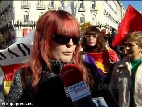 Manifestación por Madrid a favor de la III República