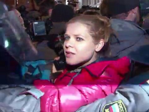 Hundreds detained at anti-Putin rally in Moscow