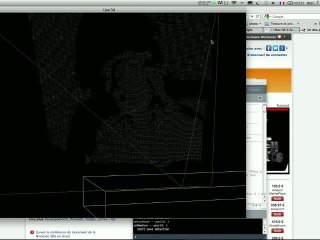 Premier essaie point cloud processing+ Kinect