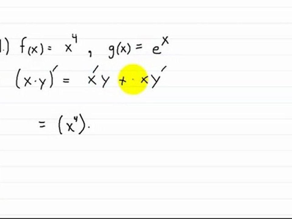 Calculus Derivatives Product Rule Introduction