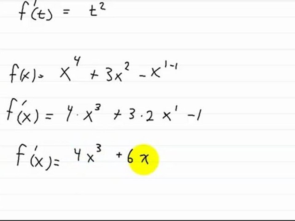 Calculus Derivatives Power Rule Part 3