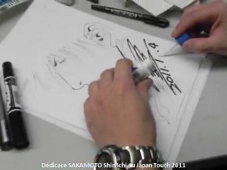Dédicace SAKAMOTO Shin'Ichi au Japan Touch 2011: Ascension,  Kiomaru et Nés pour Cogner