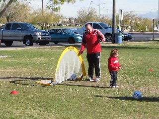 2011-12-06 Soccer Practice Dribbling Goal