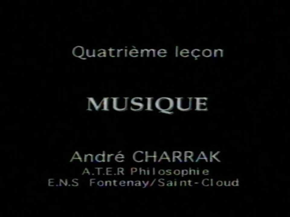 04 - Descartes et la Musique