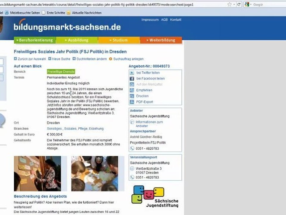 Freiwilligendienst finden