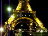 Tour Eiffel Illuminations Joyeux Noël Bonne Année