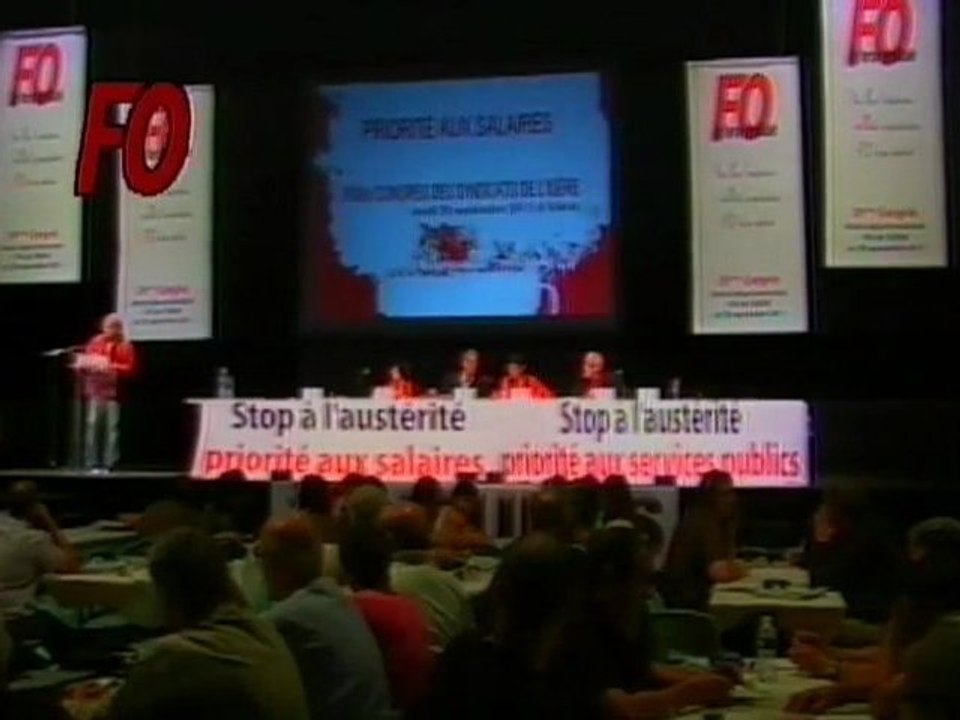 intervention pascal corbex secrétaire général de la FNAS/FO congrès ud fo isère 2011