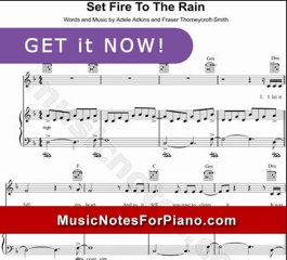 How To Play Set Fire To The Rain Sheet Music?
