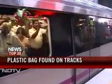 Bangalore metro stops because of plastic bag on tracks