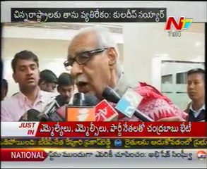 Kuldip Nayar opposes Telangana