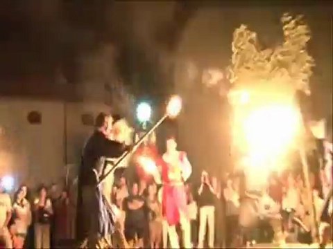 Spectacle médiéval - La Compagnie du Comté de Toulouse à Saint Antonin Noble Val.