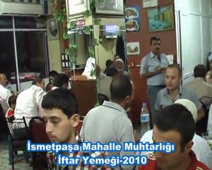 İsmetpaşa Muhtarlığı 2010 Ramazan iftar yemeği