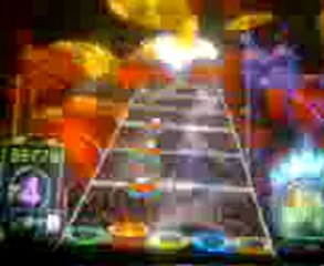 yo jugando guitar hero OBTUVE 100% EN MEDIUM