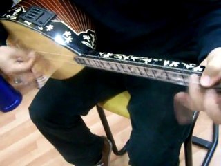 ardıç işlemeli kısa sap sahne bağlaması