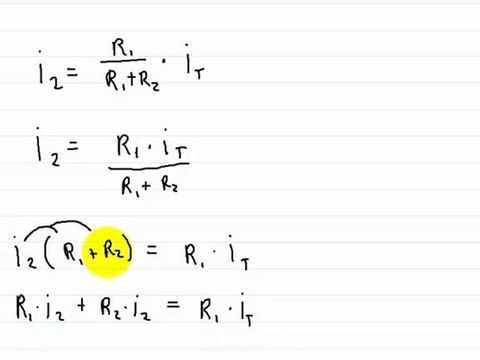 Circuits Current Divider part 5 Using Kirchoff rule