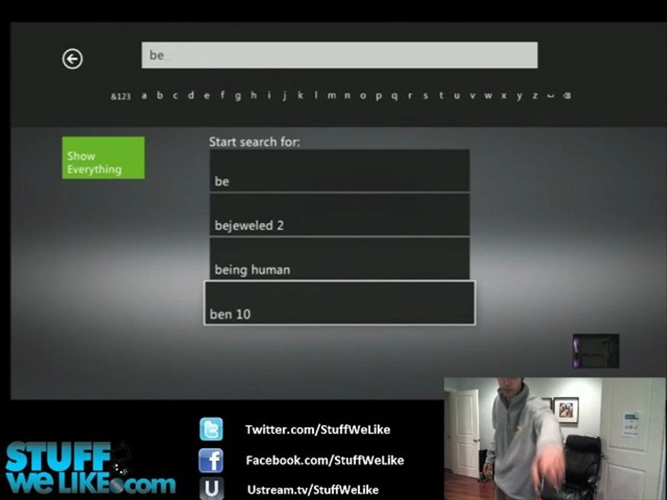 Xbox 360 Dashboard Kinect Controls