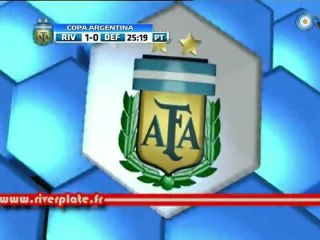 River Plate 1 - 0 Defensores de Belgrano : gol de Chori Dominguez