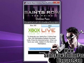 Saints Row 3 Online Pass Free Download on Xbox 360 - PS3