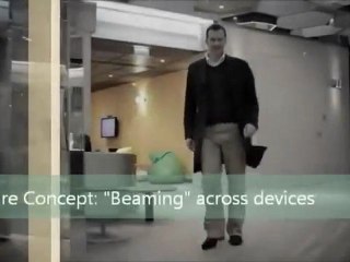 Future Concept "Beaming" across devices