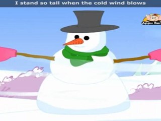 Little Snowman with Lyrics - Nursery Rhyme