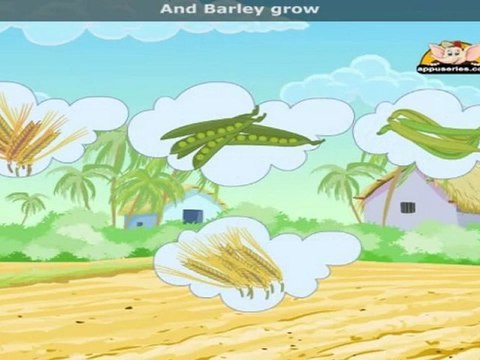 Oats, Peas, Beans, Barley with Lyrics - Nursery Rhyme