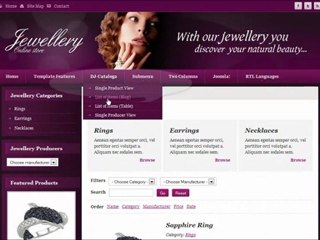 Joomla 1.7 template: DJ-Jewellery