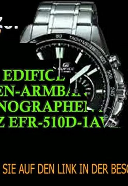 Casio Edifice Herren-Armbanduhr Chronographen Analog Quarz EFR-510D-1AVEF