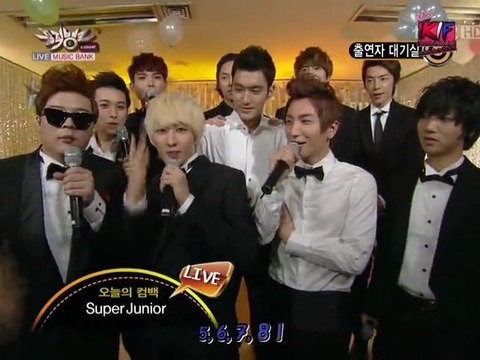 [KIF] 110805 Super Junior - Coulisses de Music Bank