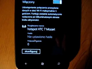 HTC Mozart - Udostępnianie internetu by KOZA1910