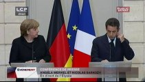 EVENEMENT,Conférence de presse commune d'Angela Merkel et Nicolas Sarkozy