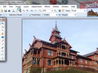 Crop photos with Paint.NET