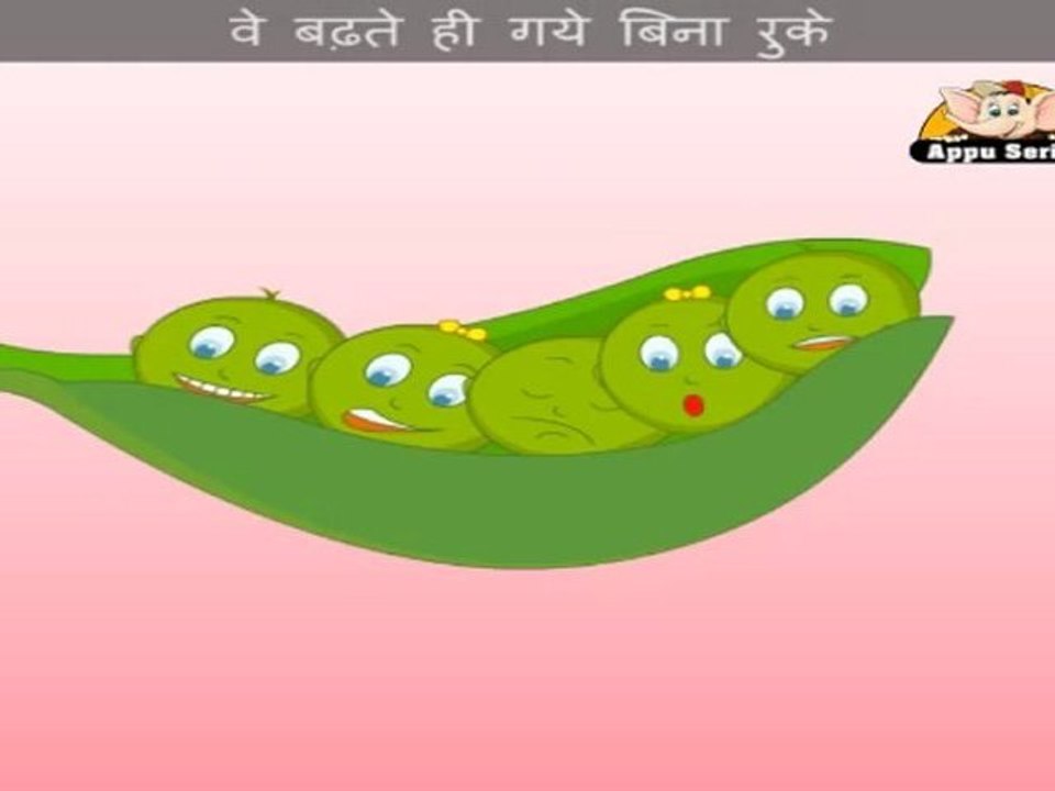 Paanch Chote Mattar (Five Little Peas) - Nursery Rhyme with Sing Along
