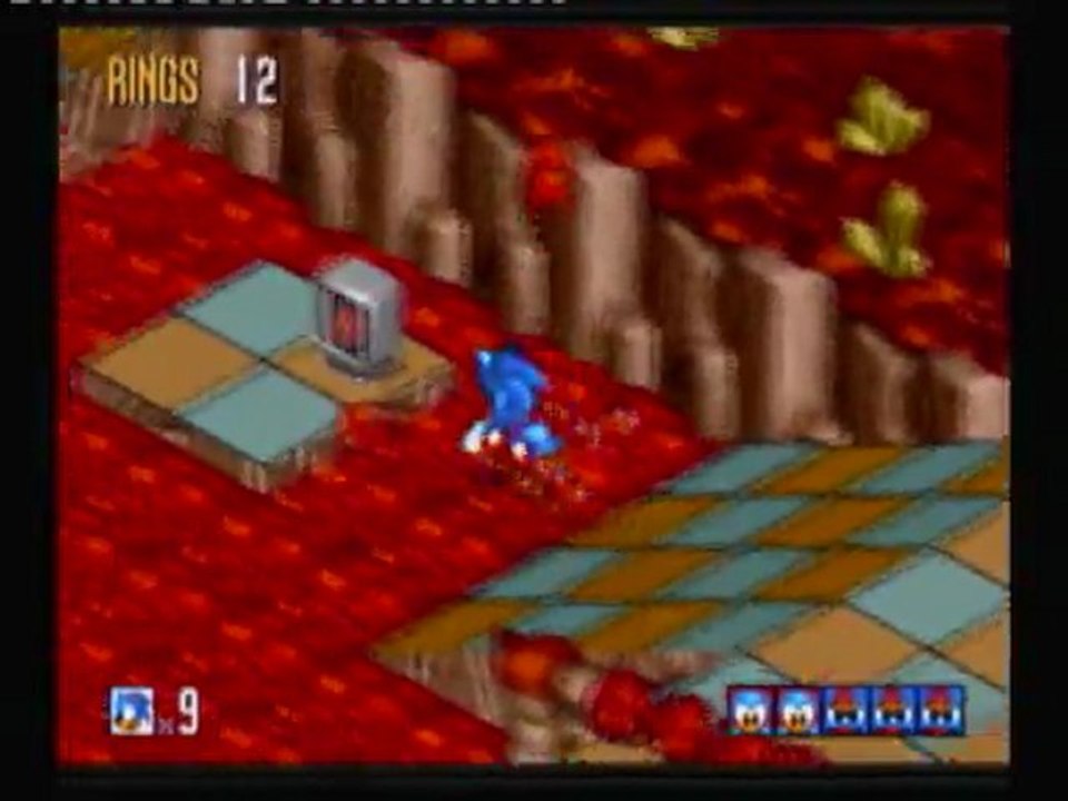 Walkthrough : Sonic 3D blast-5/Sol brulant