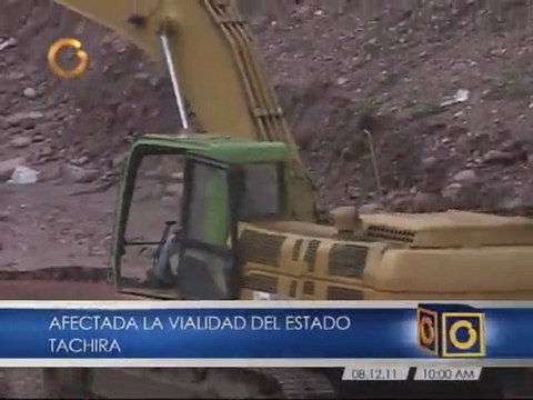 Lluvias generan afectaciones en 70% de las carreteras en Táchira