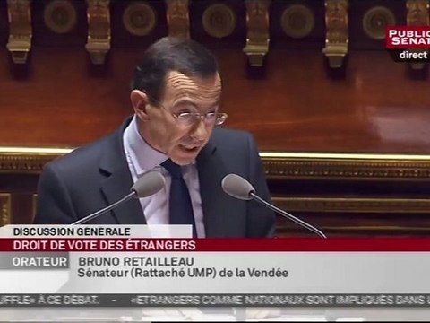 Bruno Retailleau et le droit de vote des étrangers