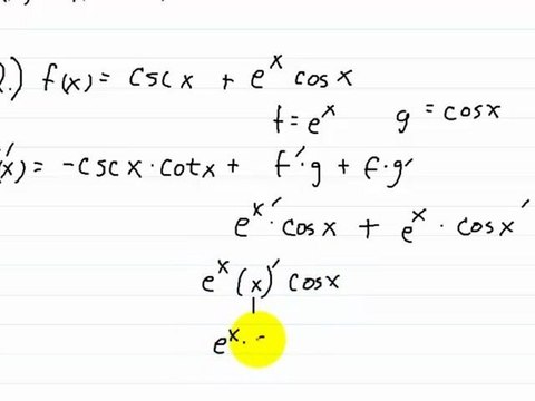 Calculus Derivatives Trig Functions part 2
