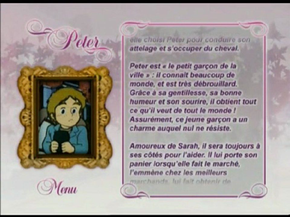 Histoire des personnages de Sarah