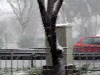 Avinguda Meridiana nevada