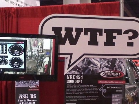 Sema awards Mirror Image Turbos Top Award! Nelson Racing Engines. Tom Nelson. Alien Intake Manifold.