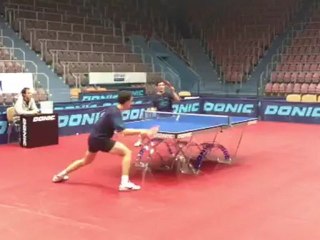 Simon Gauzy et Manu Lebesson à Orenburg