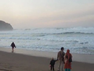 La plage à Bakio au mois de décembre