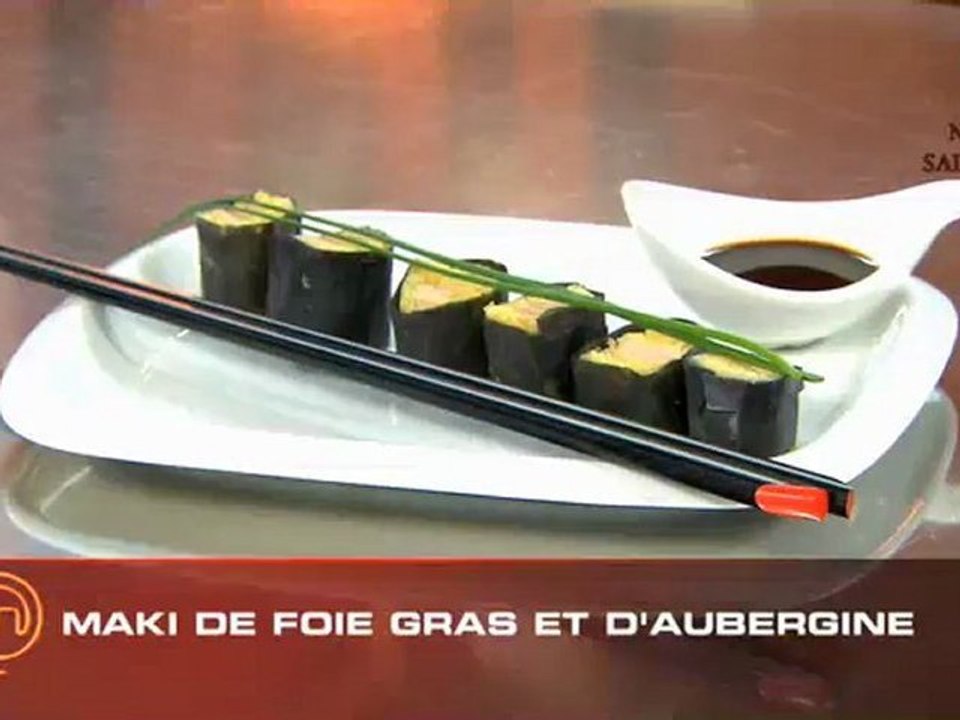 Makis de Foie Gras par Nathalie de MasterChef