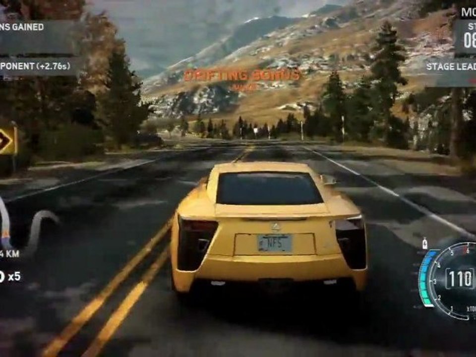 Need for Speed: The Run - Supercar Pack - Lexus LFA Gameplay