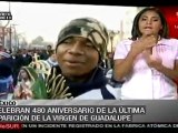 México celebra 480 años de la aparición de la Guadalupana