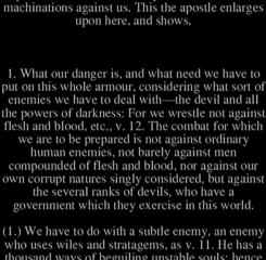 The Christian Place of Battle Against Wickedness - Matthew Henry