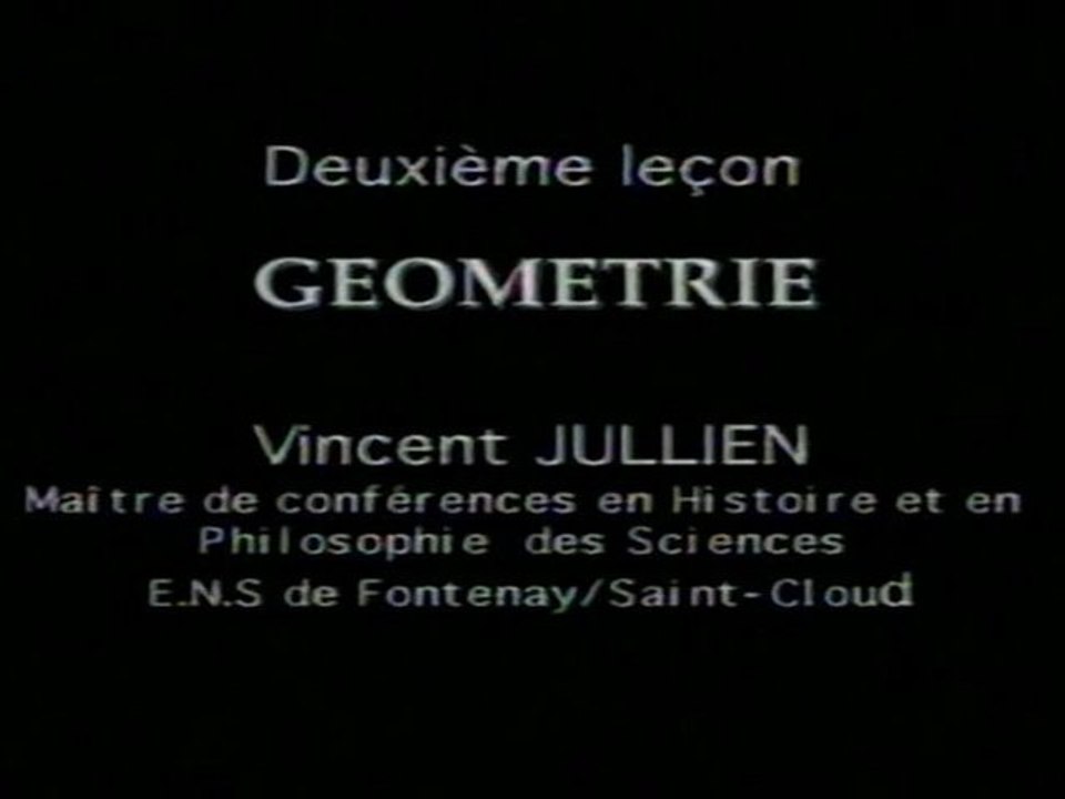 02 - Descartes et la Géométrie