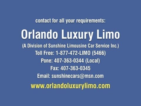 Ride in Luxury Stretch Limousine for your Port Canaveral Transportation, Wedding, Prom or Airport Transfer